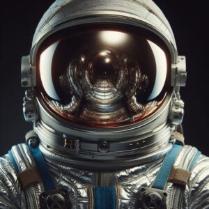 宇宙飛行士の体温調整用スーツの画像